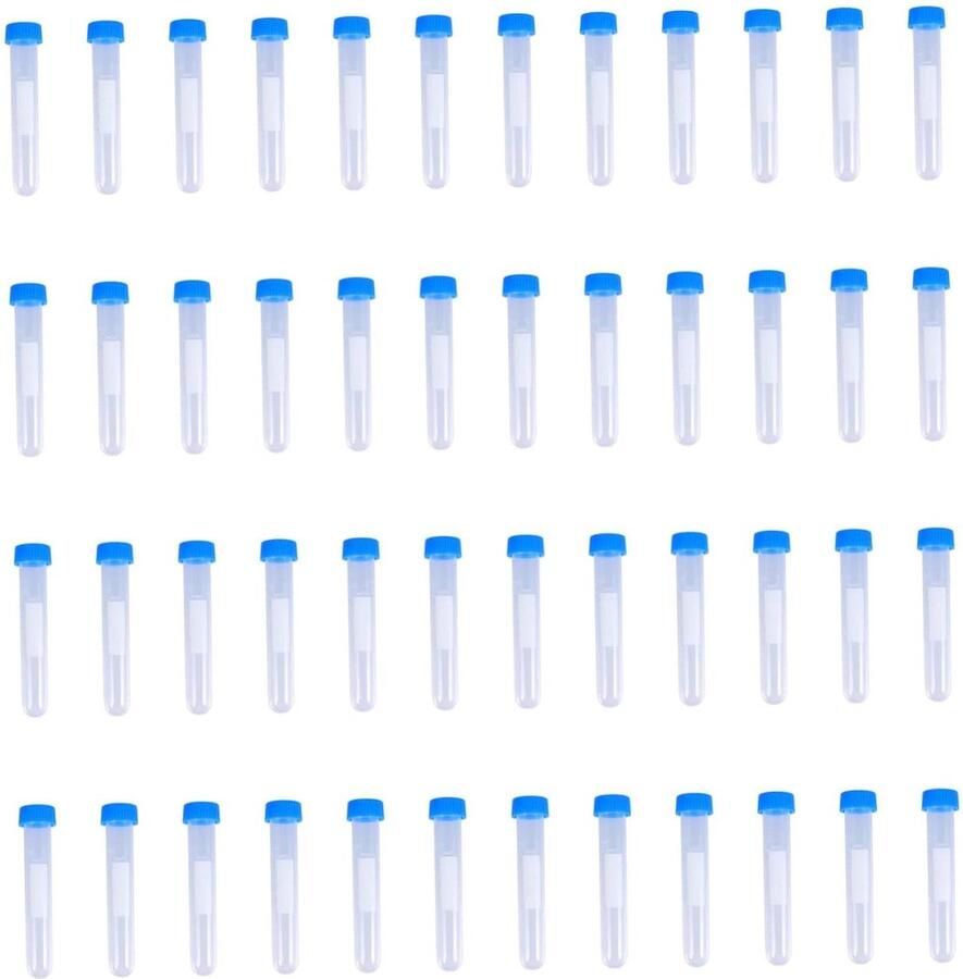 Centrifugebuisjes Proefbuisjes Lab Laboratorium Experimenten Met Lekvrije Dop 10ml Transparant