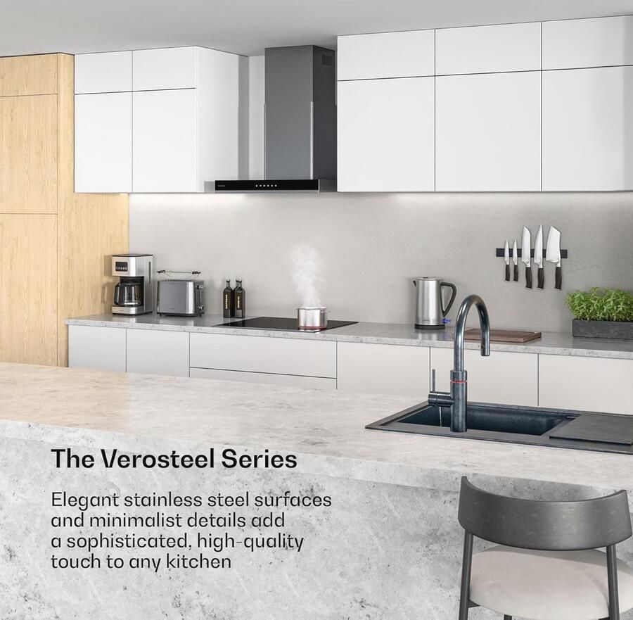 Ceramische Kookplaat 60 cm met 4 Zones en Touch Slider 6600 W