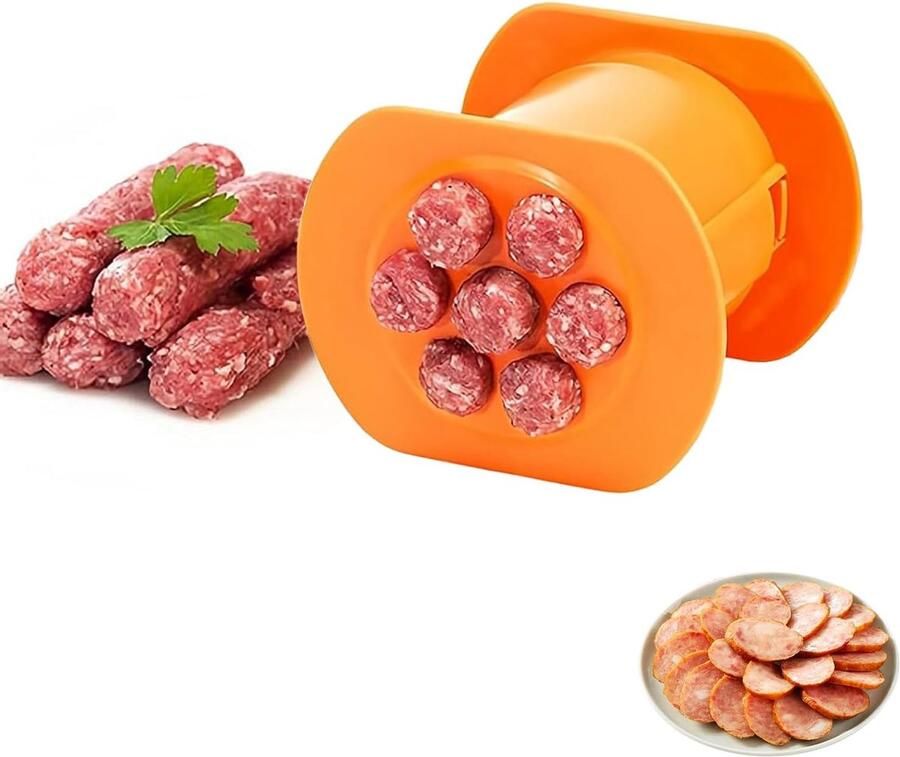 Cevapcici Press Hot Dog Maker with 7 Holes Cevapcici Maker Sausage Maker Cevapcici Extruder Sausage Meat Filler ShopVlot