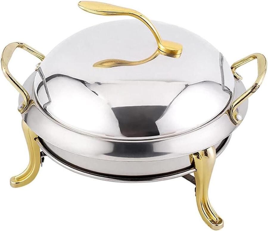 Chafing Dish Buffet Warmhoudpan Serveer Warme Gerechten Serveren Roestvrij Staal Full Size Goud
