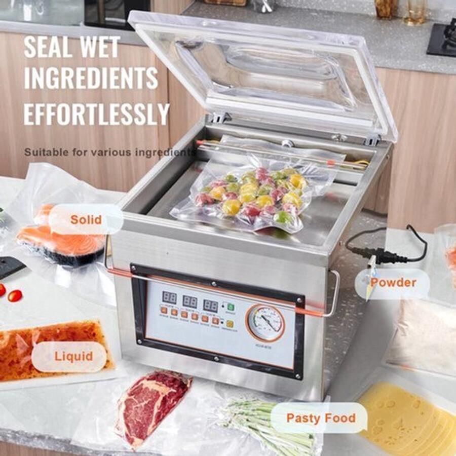 Chamber Vacuum Sealer – Vacuümapparaat – Vacumeermachine – Vakuum Sealer – Vacuumzakken – Krachtige Zuigkracht – Ruime Kamer