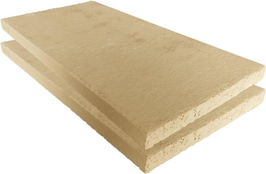 Chamotte Platen Vuurvaste Platen Oven Isolatie Hoge Temperatuur Bestendig 40 x 20 x 2 cm Grijs