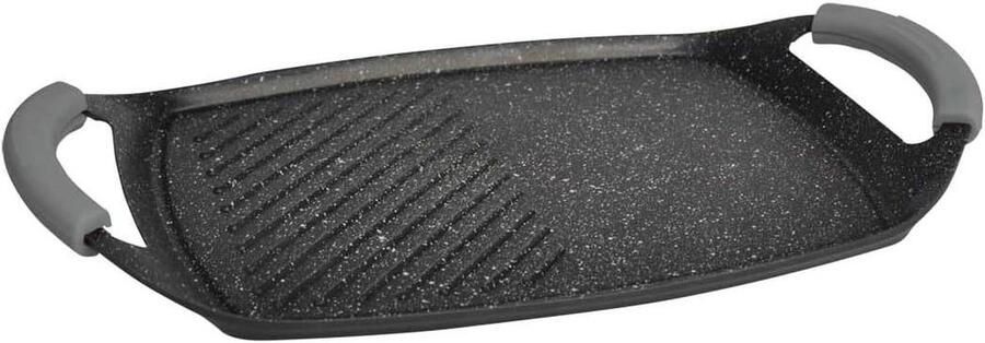 Cheffinger Pan set grill pan grill plate BBQ induction cast aluminum coated CF-GP47