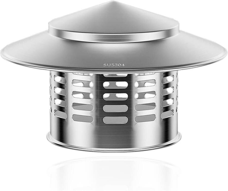 Chimney Hood van RVS 304 voor afzuigkappen weerbestendige regenkap universele schoorsteenbescherming