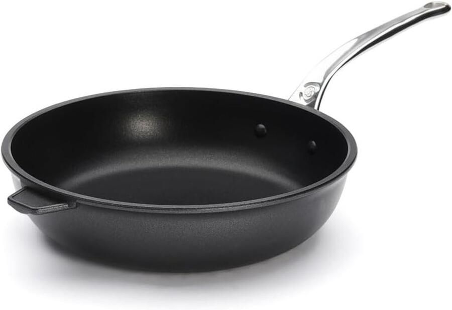 Choc Xtreme Braadpan Koekenpan Hapjespan Bakken en braden Verstevigde antiaanbaklaag 28 cm Zwart