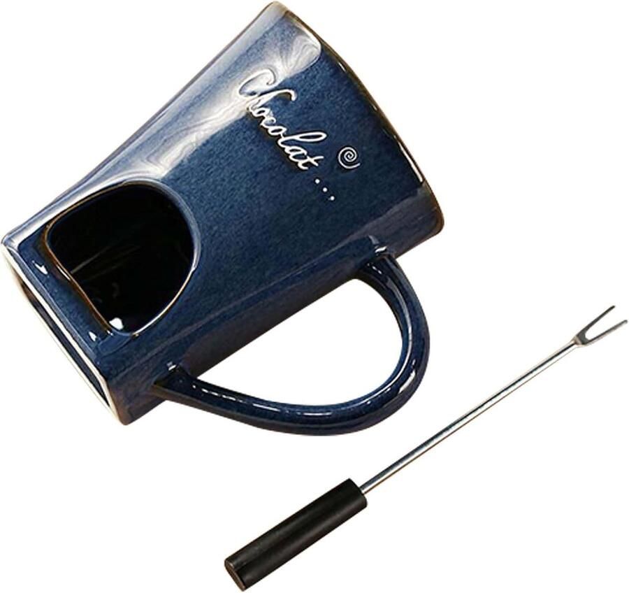 Chocolade Fondue Set Dessert Kommetje Zoete Snacks Maken Compact Keramiek Ontwerp 130 Ml Capaciteit Veelkleurig