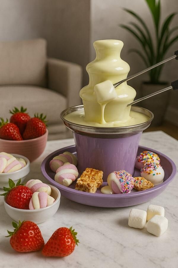 Chocolade Fontein – 3-Lagen – Voor Smelten van Chocolade – Perfect voor Feestjes Desserts en Marshmallows