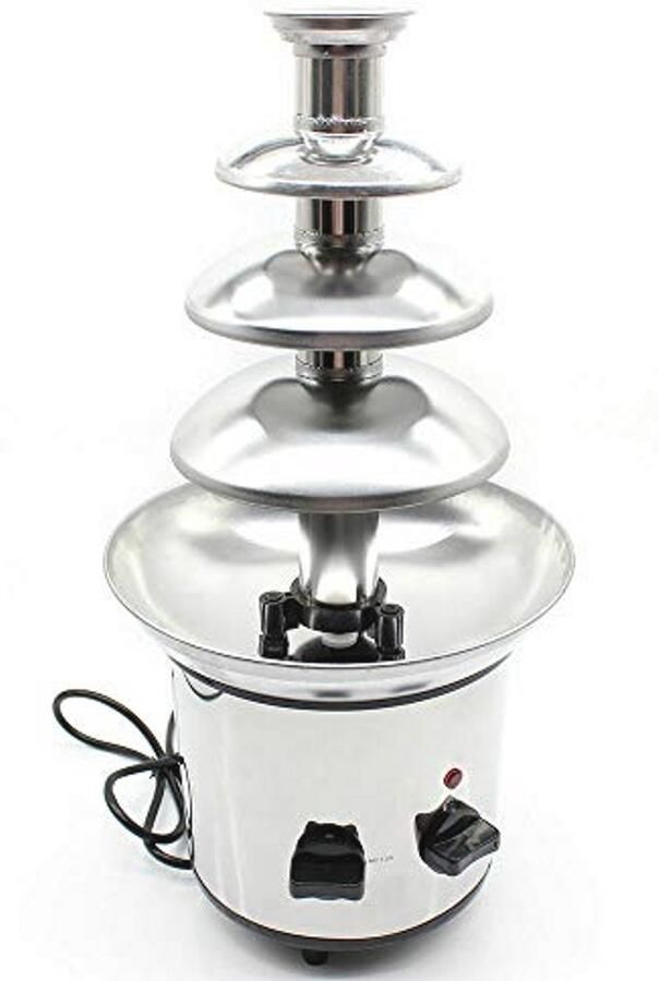 Chocoladefontein 170W 4 Laags Roestvrij Staal Max. Capaciteit 1 kg