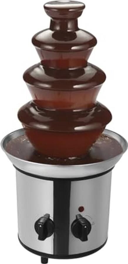 Chocoladefontein met 4 Etages en Smeltfunctie voor Fondue en Dessert
