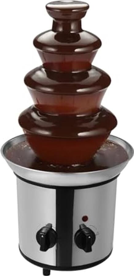Chocoladefontein met 4 Etages en Smeltfunctie voor Fondue en Dessert