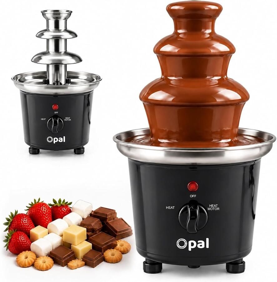 Chocoladefontein Roestvrijstaal OCF17 Elektrische 3-Tier Machine Voor Feestjes en Brunch
