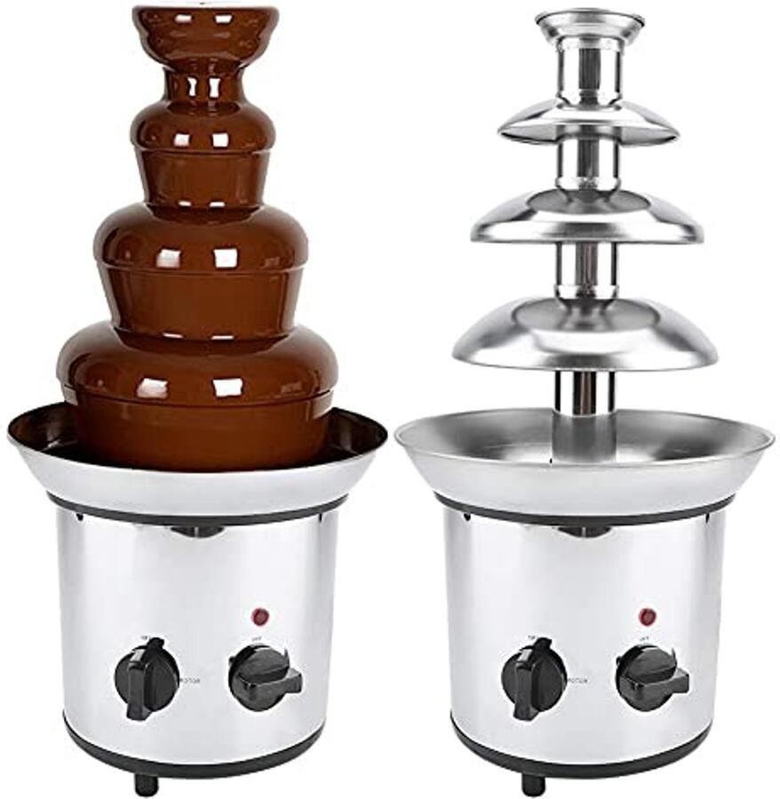 Chocoladefontein voor Feesten en Verjaardagen 4 Etages 2000 W Roestvrij Staal