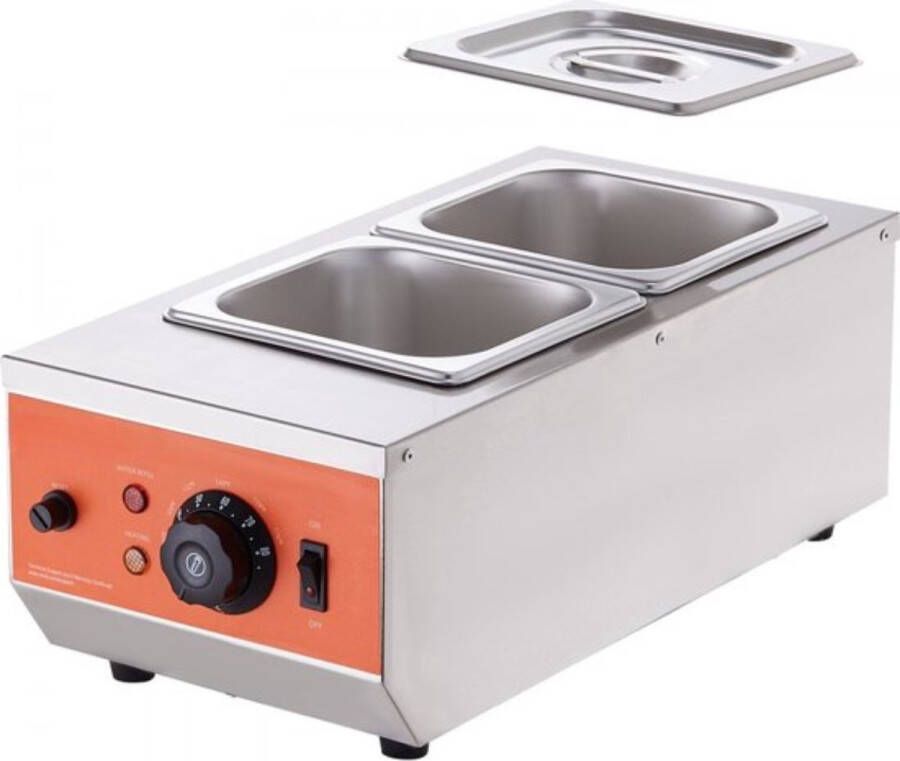 Chocoladesmeltkroes Commerciële elektrische chocoladesmelter 800W Crucible roestvrij staal 2 x 3 5L container Chocoladesmeltmachine Crucible Pot