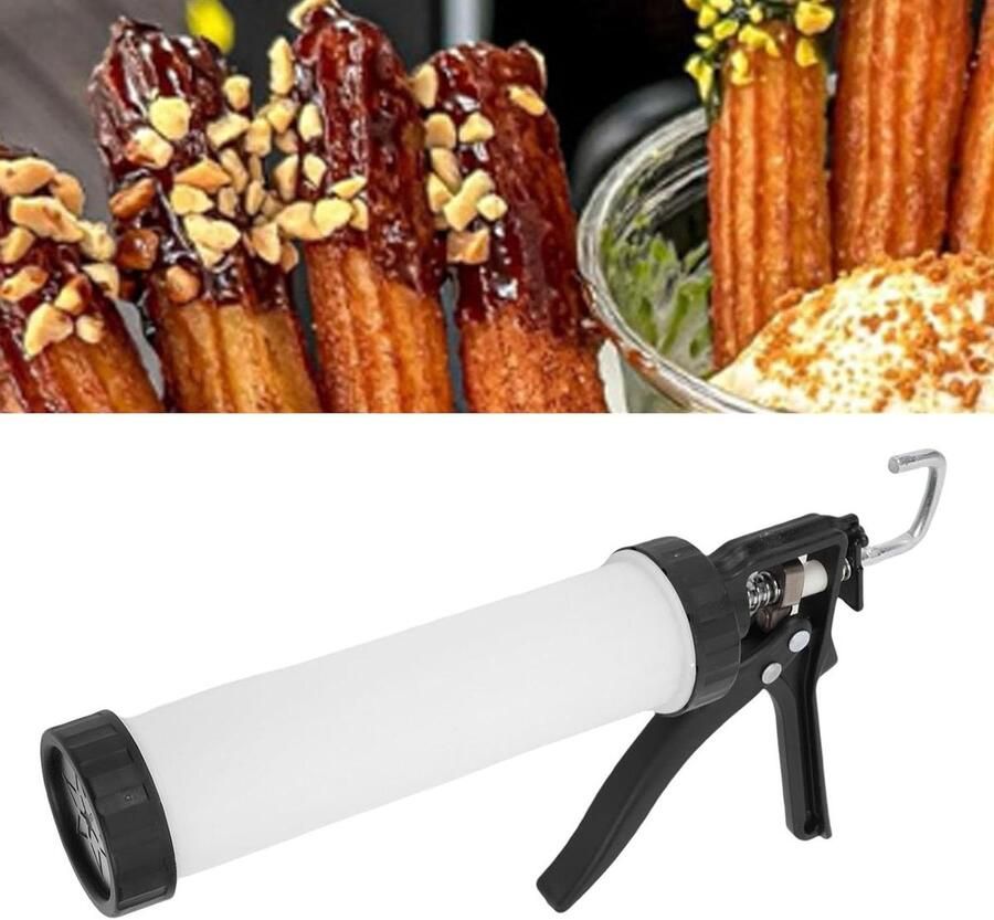 Churro Maker Banketbakkerij Hulpmiddel Desserts Maken Handmatige Bediening 23 Delig Zilver