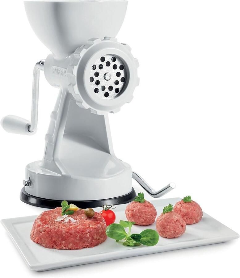 Cipriano 2509 vleesmolen met accessoires voor pasta en koekjes verschillende kleuren