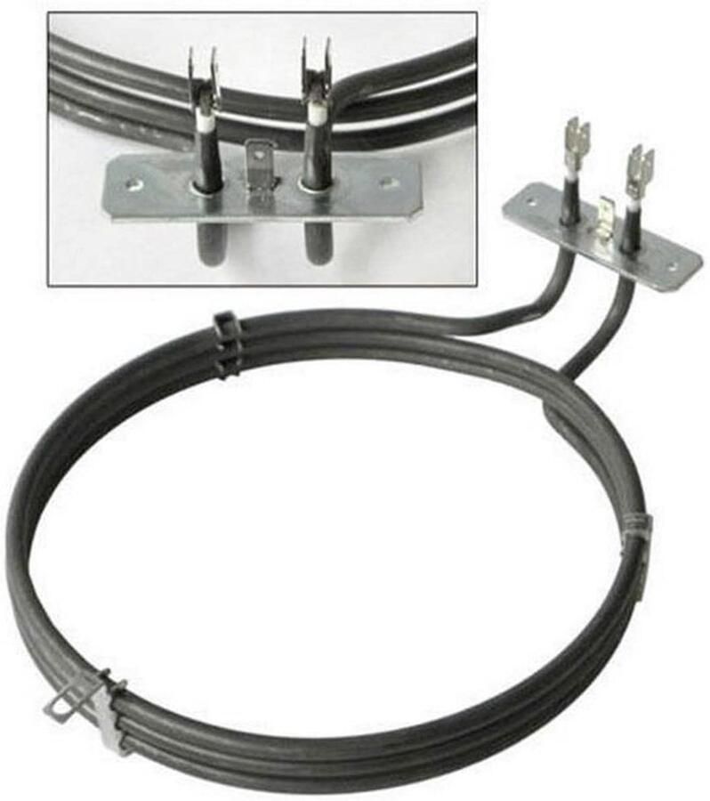 Circulaire weerstand Oven verwarmingselement Bakken Reparatie 230V 2800W Ø 19 cm Zilver