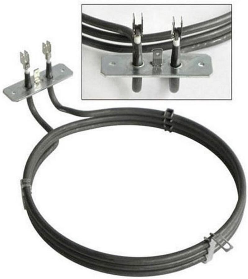 Circulaire weerstand Verwarmingselement bakoven Oven reparatie 230V 2800W Ø 19 cm Zilver