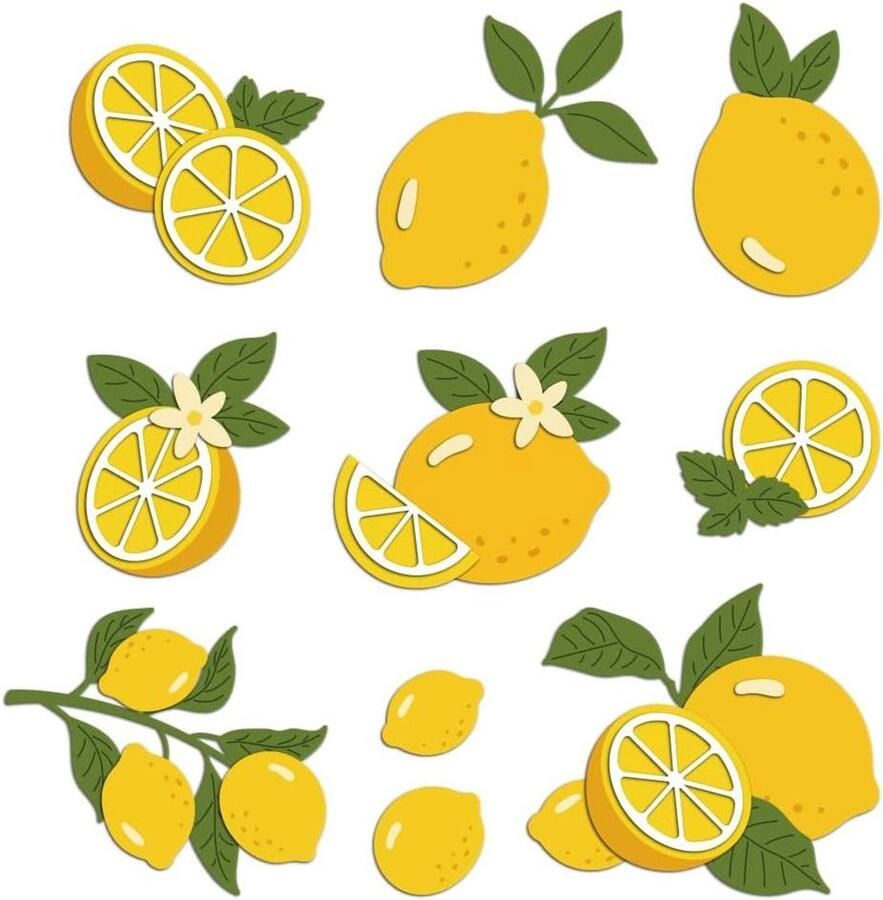 Citroen Snijmallen Fruit Kaarten Maken Scrapbooking Embossing Uniek Verfrissend Design