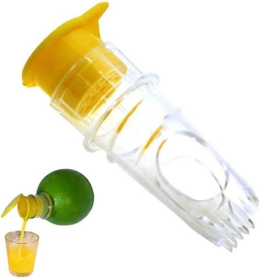 Citroenpers Dispenser Citruspers Schenktuit Sap Maken 2-in-1 Integratie 137 x 117 cm Transparant