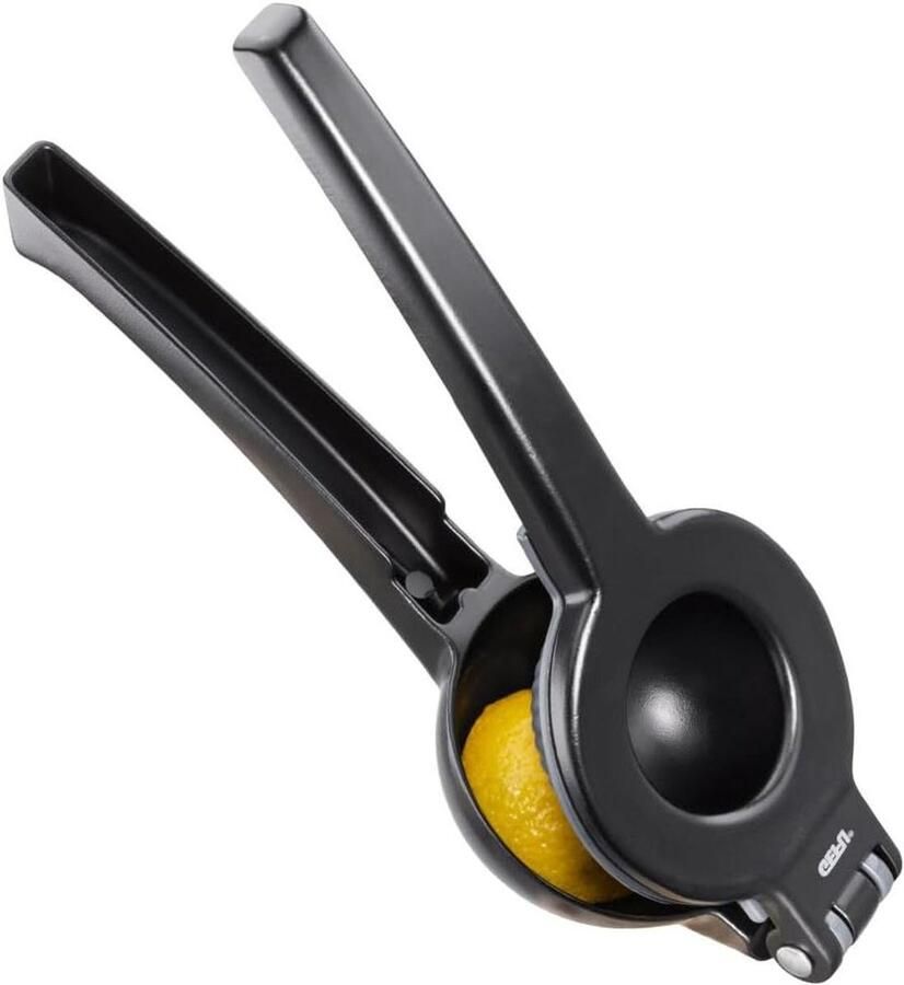 Citroenpers Duo Citruspers Handig Snel Sap Persen Dubbele Functie 22 cm Zilver