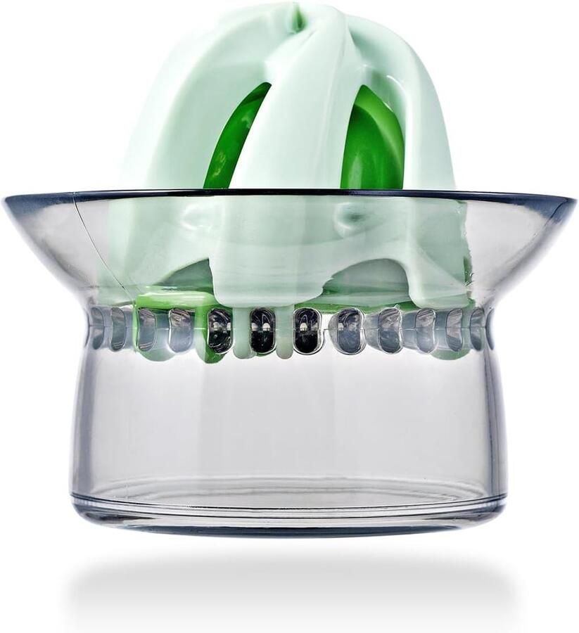 Citroenpers Hand Sapcentrifuge Keuken Vers Sap Maken Dubbele Kop Ontwerp 9x9x9.5 cm Groen