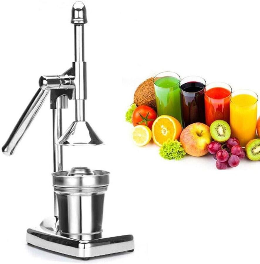Citroenpers Handjuicer Vruchtensap Vers Sap Maken Roestvrij Staal N.v.t. Zilver