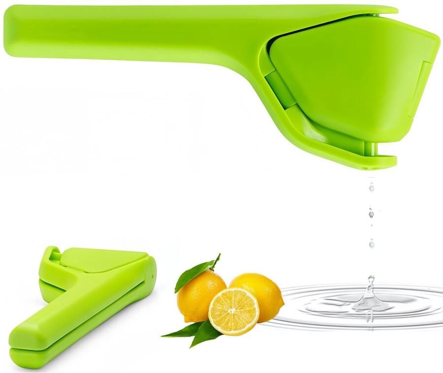 Citroenpers premium citruspers van robuust ABS 2025 upgraded handpers voor citroenen en limoen vaatwasmachinebestendig lemon squeezer (ABS groen)