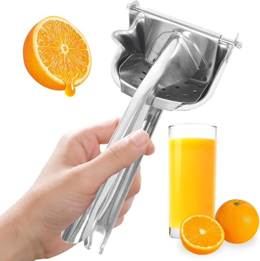Citroenpers roestvrijstalen handmatige citroensapcentrifuge handpers limoen citrusvruchten sapcentrifuge zware handheld citroensinaasappel limoen citrusvruchten sapcentrifuge voor