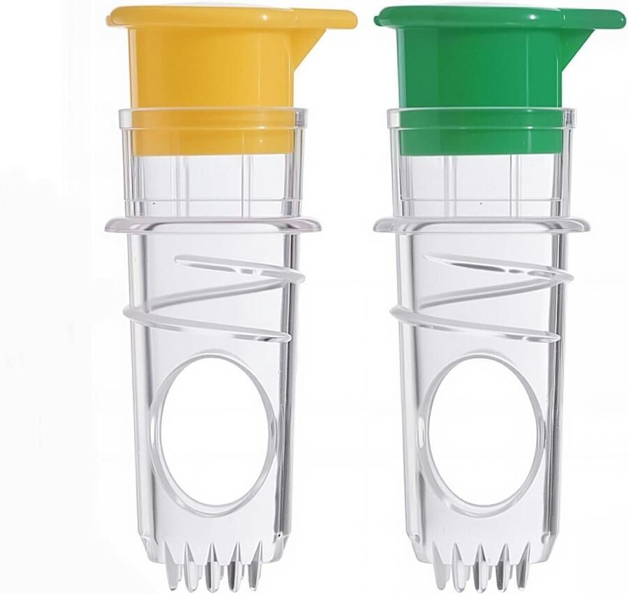Citroenpers Set Citruspers Handmatig Sap Persen Dubbele Pers 2 stuks Geel Groen