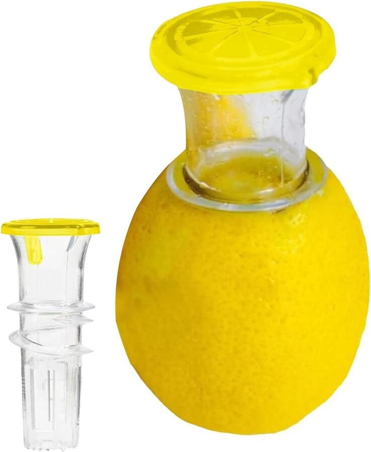 Citroenpers Set Handige Citruspers Sap Maken Ergonomisch Ontwerp 3 Stuks Geel