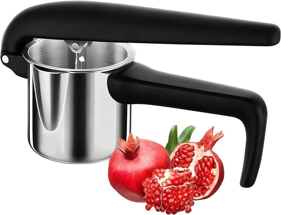 Citroenpers van roestvrij staal citruspers in levensmiddelenkwaliteit voor sap robuuste hand-sapcentrifuge met ergonomische handgreep en eenvoudige grip voor thuis feestdagen en feestelijke