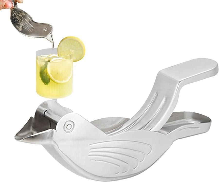 Citroenpers Vogel Citruspers Handheld Sap Extraheren Roestvrij Staal 11.5 cm Meerkleurig
