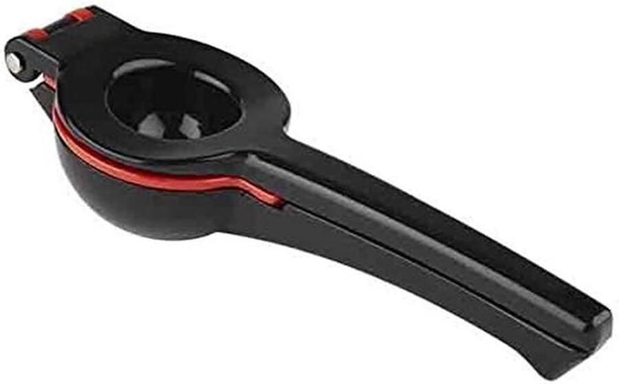 Citruspers Aluminium Limoenpers Citroenpers Sap Extraheren Dubbele Persringen 21 x 7 x 5 cm Zwart Rood