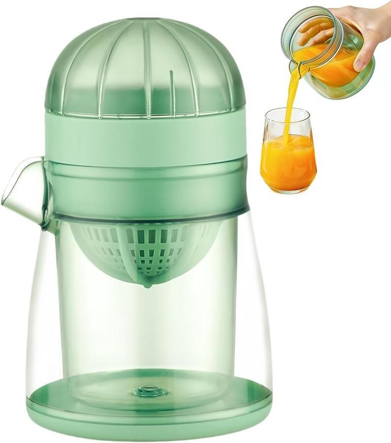 Citruspers Beker Handige Sapcentrifuge Keuken Prep Draagbaar Ontwerp 400 ml Inhoud Meerkleurig