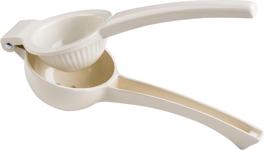 Citruspers Citroen limoenpers Sap Snel Maken Pitten Vruchtvlees Vanger 26.5x10.5x5.6cm Wit