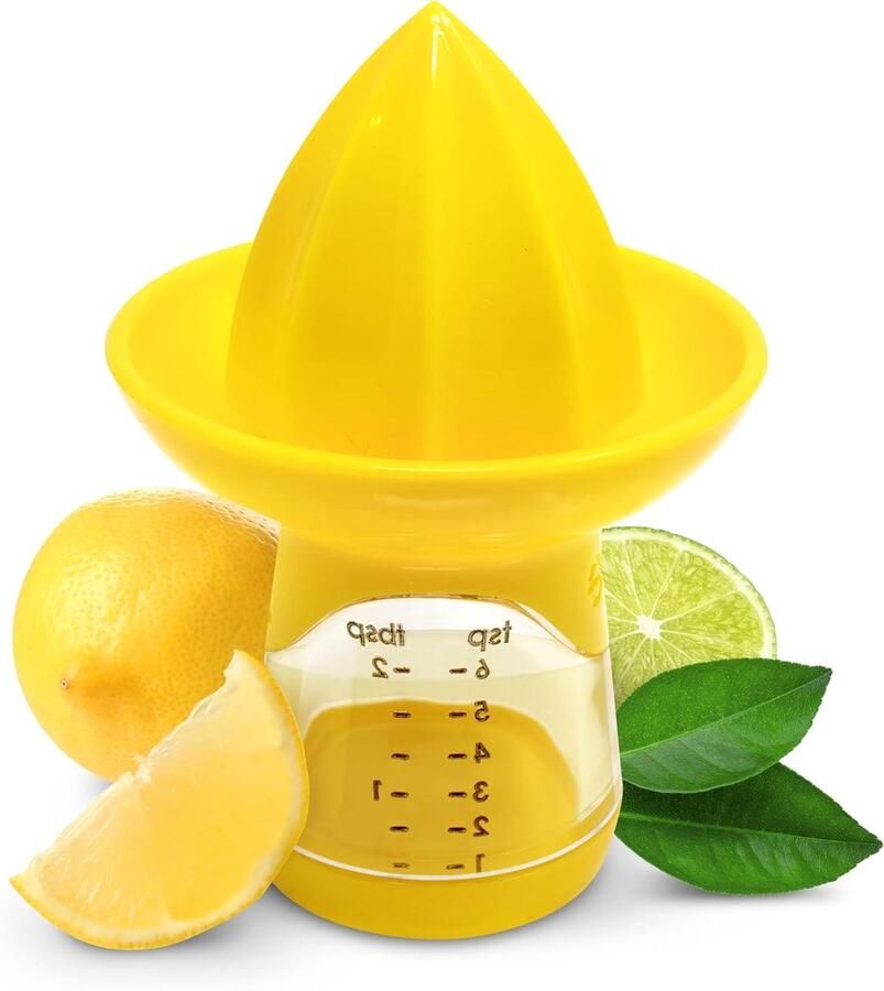 Citruspers Citrusknijper Sap Maken Meetcontainer 30 ml Geel
