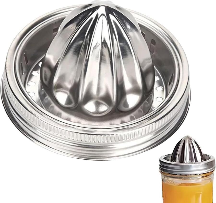 Citruspers Deksel Sap Maker Verse Sap Lekvrij Ontwerp 8 x 6 cm Meerkleurig