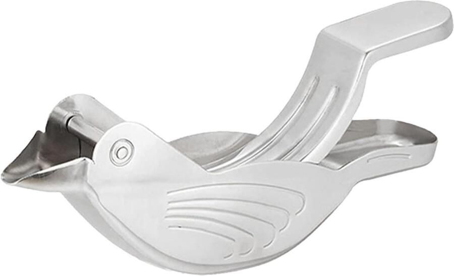 Citruspers Fruit Squeezer Sap Extraheren Vogel Vorm 11.5 cm Zilverkleurig