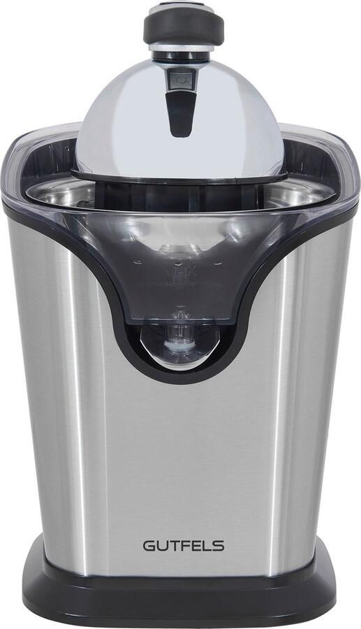 Citruspers Gutfels Juice 3020 snoerloos vermogen 100 W 2 opzetstukken druppelstopfunctie vulstandindicatie B 180 x D 260 x H 280 mm roestvrij staal - Foto 2