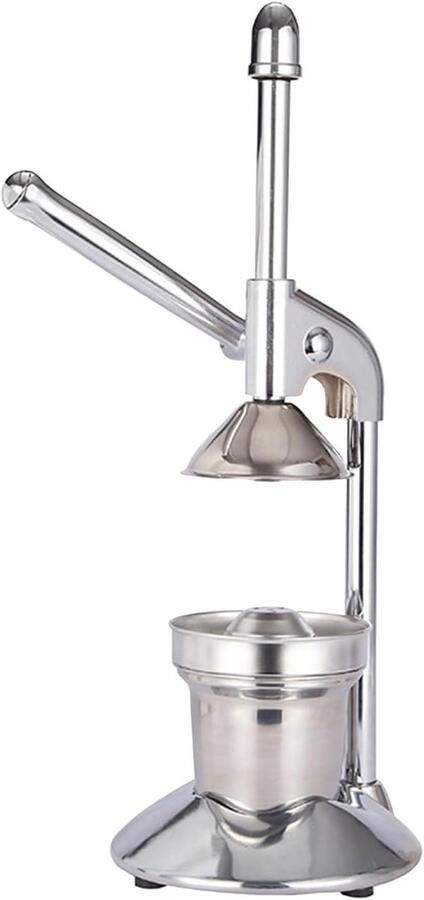 Citruspers Handleiding Handpers Sapcentrifuge Sap Maken Roestvrij Staal 16.5x36.5cm Zilver