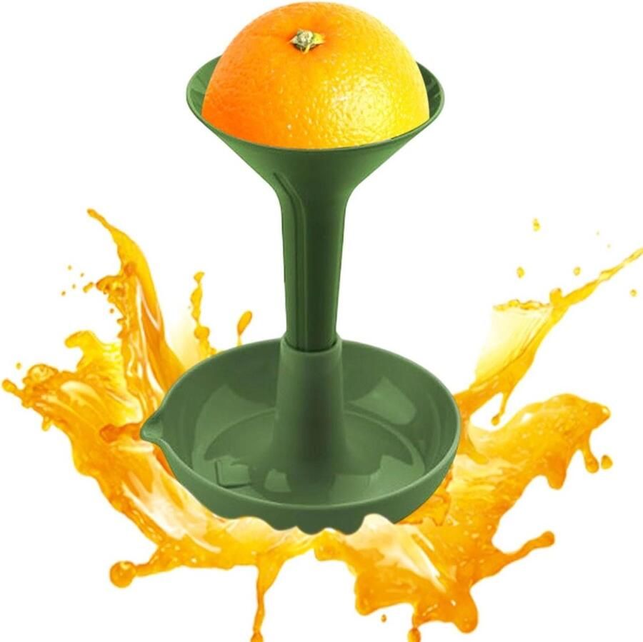 Citruspers Handpers sap Vers sap maken Veelzijdig en draagbaar 10.5 cm Groen