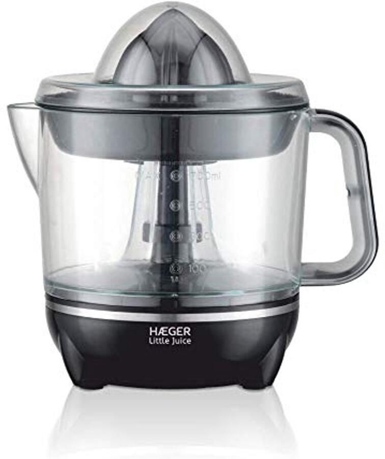 Citruspers met 700 ml capaciteit en 25 W vermogen Bidirectionele kegelrotatie en 2 kegels