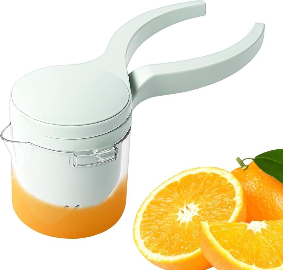 Citruspers met Maatbeker Sap Extractor Verse Sappen Maken Multifunctioneel Ontwerp 28x11x28 cm Groen