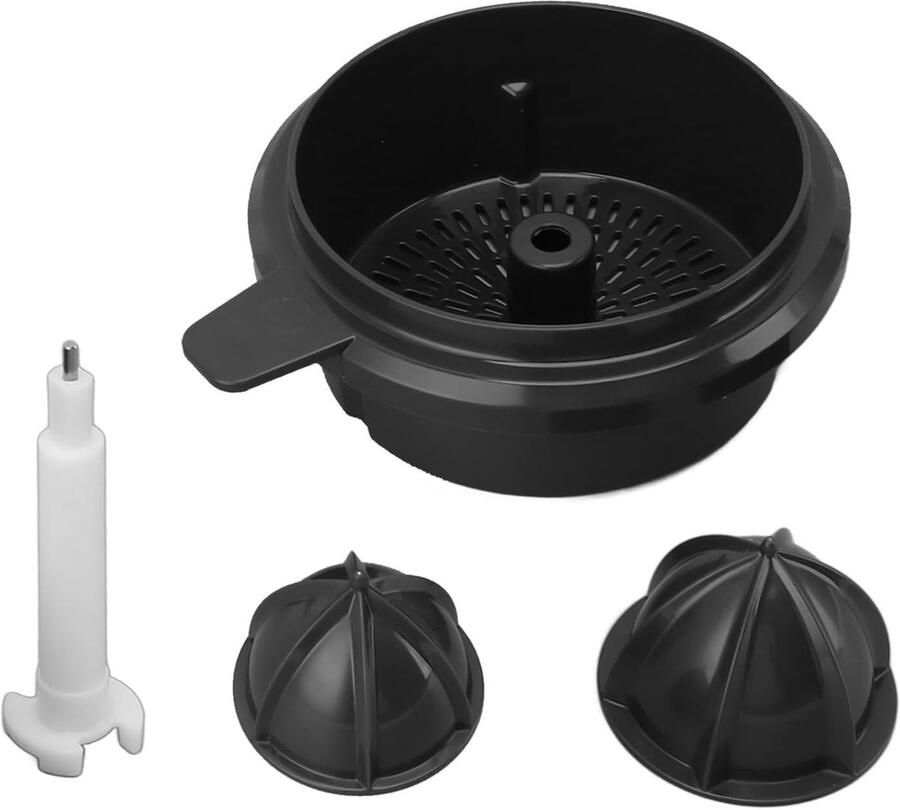 Citruspers met Zeefmand en Perskegel van ABS Kunststof Accessoires voor Thermomix Ideaal voor Vers Sap