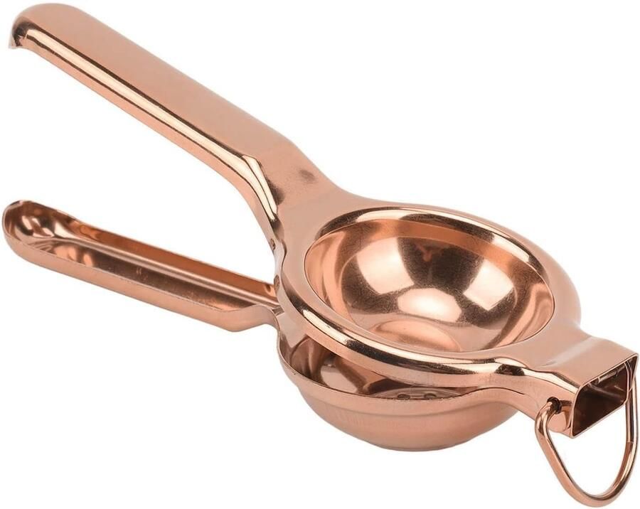 Citruspers Roestvrij Staal Limoenpers Handpers Verse Sapjes Maken Duurzaam Materiaal 22.5x8.5cm Rosé Goud