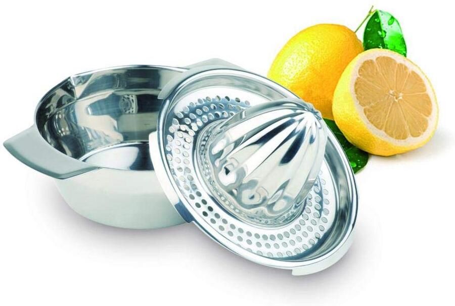 Citruspers RVS met Opvangbak Sapcentrifuge Keukenhulp Hoogglans