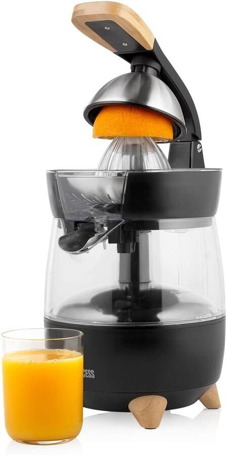 Citruspers Sapcentrifuge Vers sap maken Unieke 3-weg tuit 1 liter kan Mat zwart