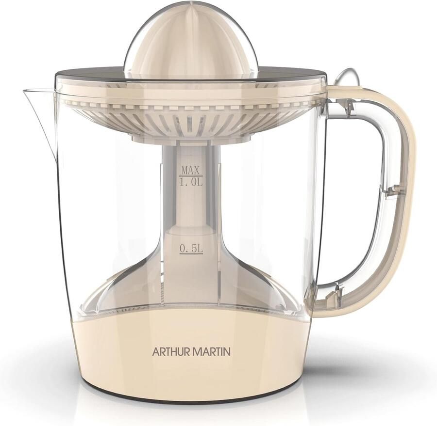 Citruspers Sapcentrifuge Verse sappen maken Automatische start door druk 1 Liter kan Crème