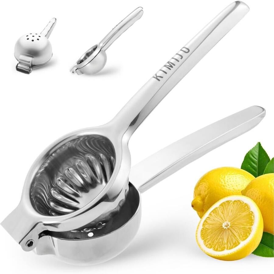 Citruspers Sapknijper Verse Sappen Maken Robuust Roestvrij Staal 15cm Lengte Zilver