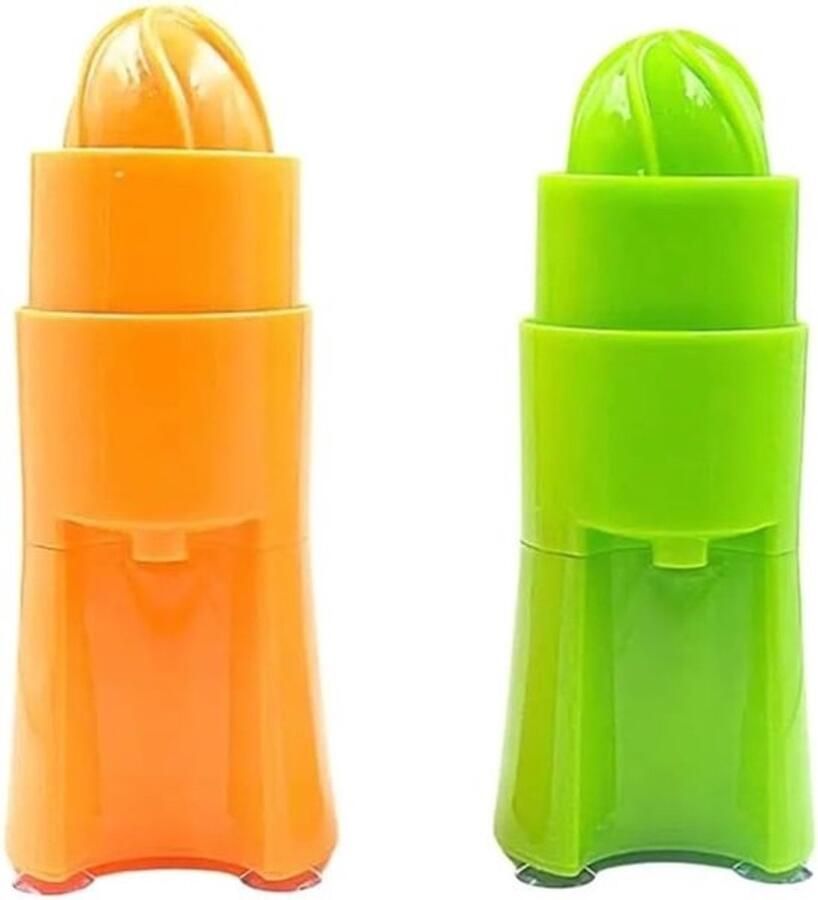 Citruspers Set Sap Maker Verse Sappen Lekvrij Ontwerp Compact Formaat Groen Oranje